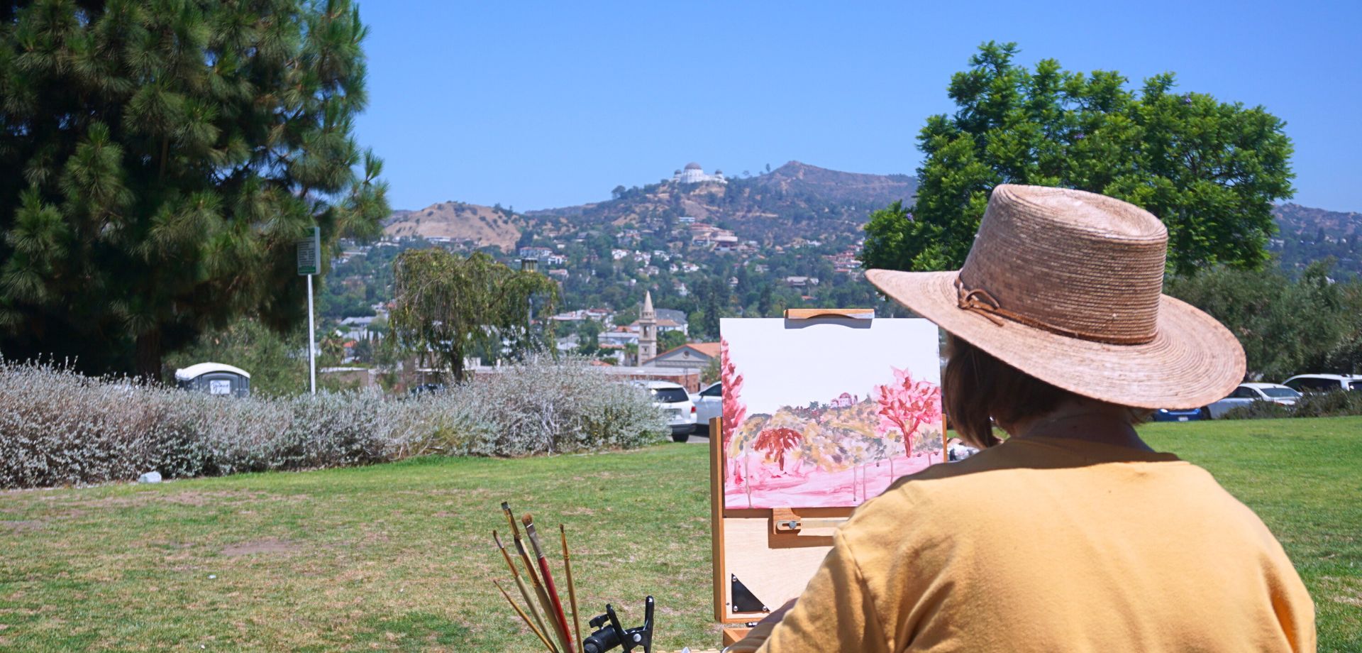 Barnsdall Home Page Banner Image - Painter on the Hill